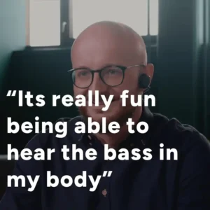 With the Auricle, feel the power of the bass in your body for the first time